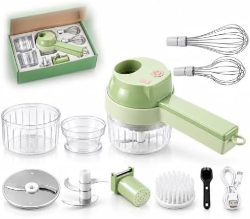 Fine Dice Veggie Chopper, Rechargeable Electric Food Chopper (Green, Gen 3) by Unknown