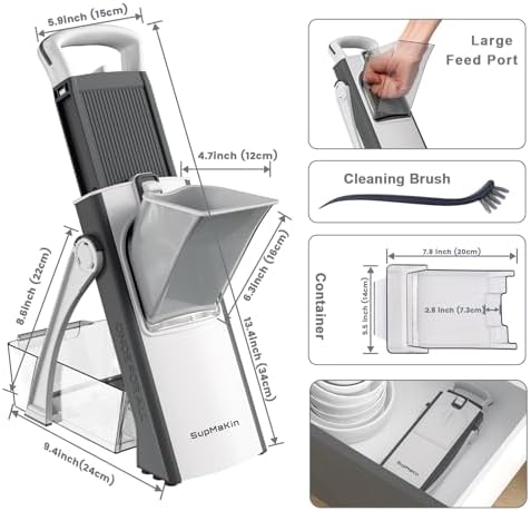 SupMaKin Safe Mandoline Slicer Pro for Kitchen Adjustable Vegetable Slicer - Image 5