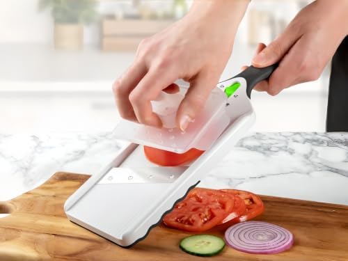 Adjustable Mandoline Slicer Stainless Steel Handheld Vegetable Cutter - Image 4