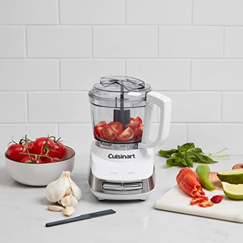 Cuisinart Core Custom 4-Cup Mini Chopper, Mini Food Processor Chops and Grinds with Auto-Reversing Stainless Steel SmartPower Blade, Dishwasher-Safe Parts, MCH-4, White/Stainless Steel - Image 2