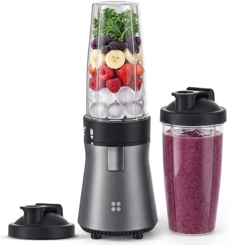 Smoothie Blender, Personal Blender for Shakes and Smoothies, 700W Pulse Technology Single Serve Blenders with 2 x 28oz Protable Cups for Ice Crush, Frozen Fruit Drinks