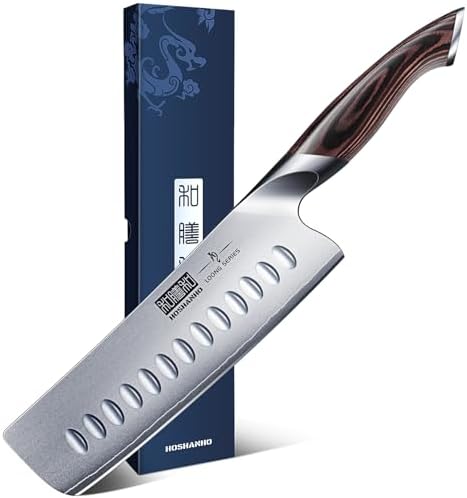 7 Inch Nakiri Knife, Ultra Sharp Japanese Kitchen Chef Knife