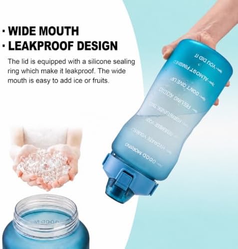 64oz Water Bottle with Time Marker