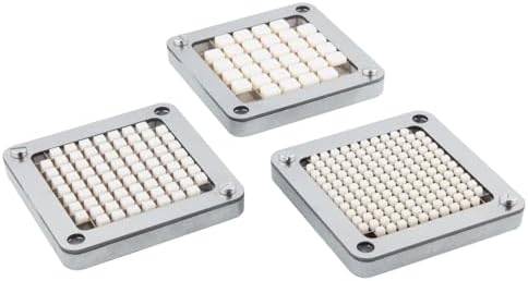 1/2" 1/4" 3/8" Multi-model universal Stainless Steel Replacement Chopper Blade & Pusher Block Set For Commercial Vegetable Cutter Dicer Strip Interchangeable Blade (3/8 inch)