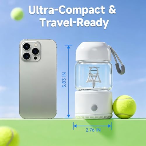 Chaism Electric Shaker Bottle for Matcha Coffee Latte Smoothie Protein - Image 3