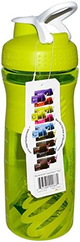 BlenderBottle SportMixer Tritan Grip Shaker Bottle, Green/White, 28-Ounce - Image 2