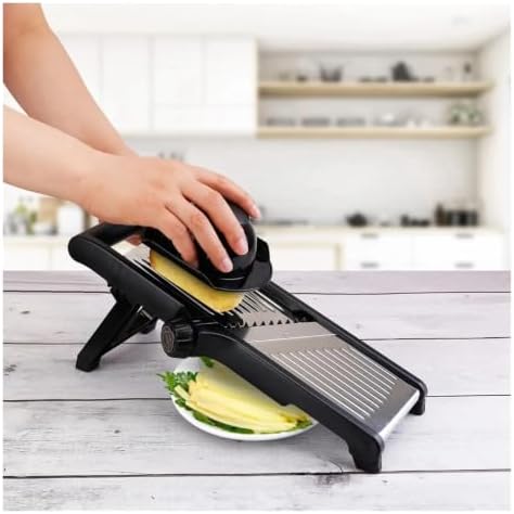 Adjustable Mandoline Vegetable Slicer with 5 Blades - Image 5