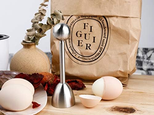 Egg Cracker Topper Cutter for Soft Boiled Eggs Stainless Steel Shell Remover Separator Kitchen Tool - Image 4