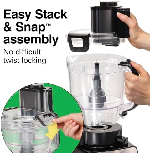 Stack & Snap 14 Cup Food Processor and Vegetable Chopper