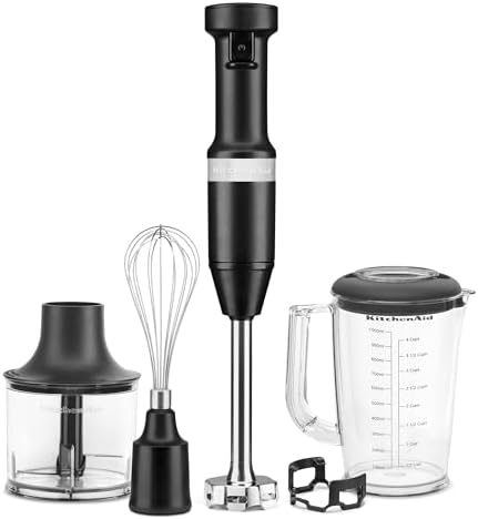 KitchenAid Variable Speed Corded Hand Blender with Attachments, KHBV83 by Unknown
