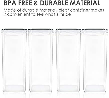 Extra Large Airtight Food Storage Containers, 6.5L, 4 Pcs