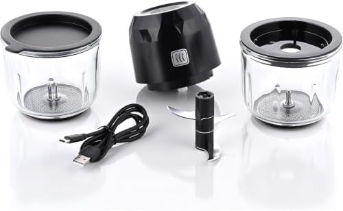 Glass Mini Chopper: 1 Cup, Cordless, Toastmaster - Image 5