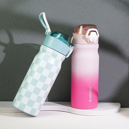 BJPKPK 18 oz Water Bottle with Straw & Handle, Insulated Stainless Flask - Image 5