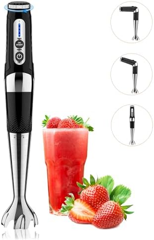Toogel Cordless Immersion Blender, 21-Speed, 3-Angle Adjust, Black by Toogel
