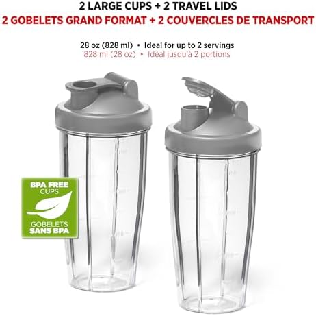Starfrit Personal Blender with 2 To-Go Cups, White - Image 3