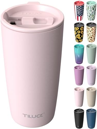 TILUCK 20 oz Insulated Coffee Tumbler with BPA-Free Lid by TILUCKBringsGoodLuck