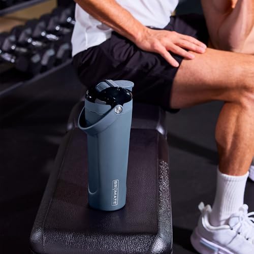 BrüMate MultiShaker Blender Shaker Bottle | 100% Leakproof Insulated Stainless Steel | Pre Workout and Protein Shaker Bottle for the Gym | 25oz (Sage) - Image 4