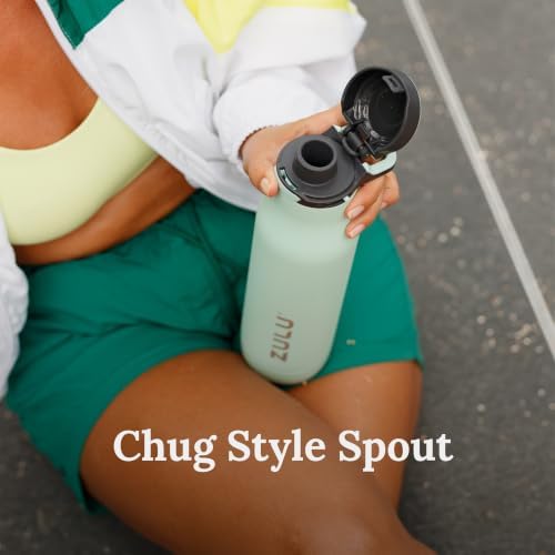 Ace 24oz Insulated Stainless Steel Water Bottle, Chug Spout, Ice Blue