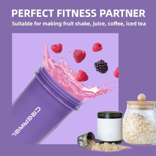 28oz Protein Shaker Bottle with Blending Ball Blue&Purple - Image 6