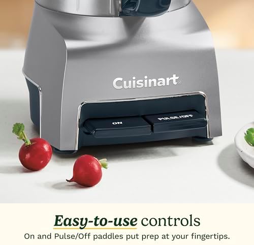 5‑Cup Chop & Shred Food Processor, Compact Food Chopper, Easy‑Store Design, Silver FP-5