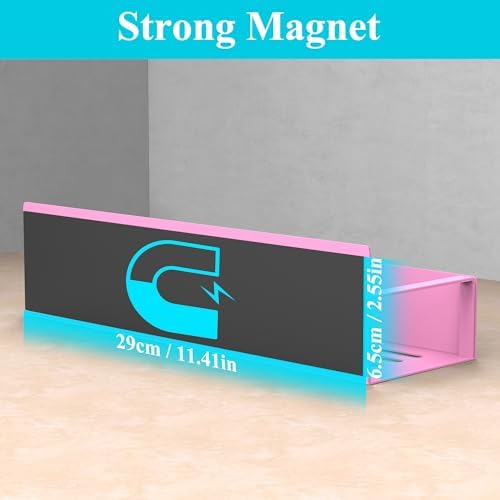 Metal Magnetic Spice Rack for Refrigerator Pink, 4 Pack