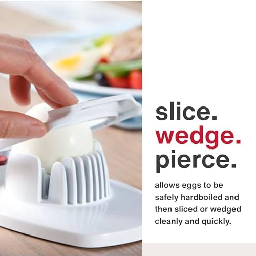 ZYLISS Egg Slicer - Non Slip, Egg Cutter and Wedger with Built in Shell Piercer - Image 2