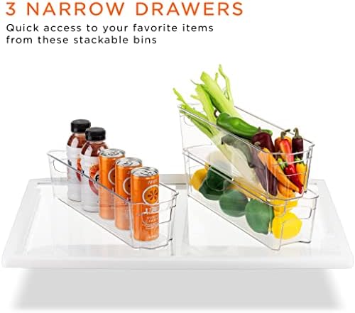 Fridge Organizers and Storage Bins for Pantry & Fridge (8 Piece Set)