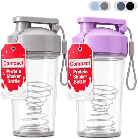 Protein Shaker Cup 10 oz - Food-Grade Shaker Cups for Protein Shakes 10 oz - Small Shaker Cups for Protein Shakes, Leakproof Lid Protein Cups Shaker for Gym-goers & Travelers by Unknown