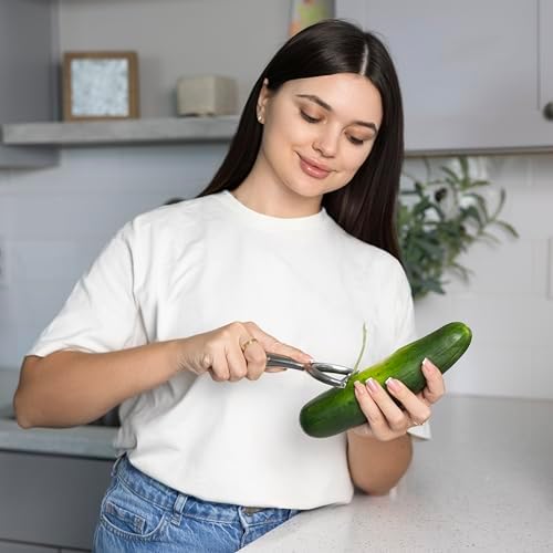 Stainless Steel Y Shaped Vegetable Peeler With Ergonomic Handle