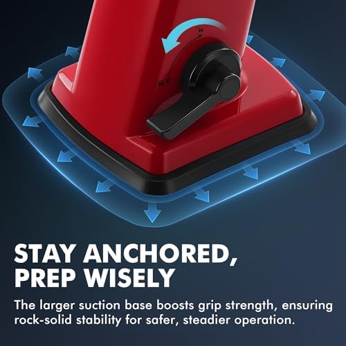 Upgraded Rotary Cheese Grater Hand Crank, Vegetable Shredder Slicer