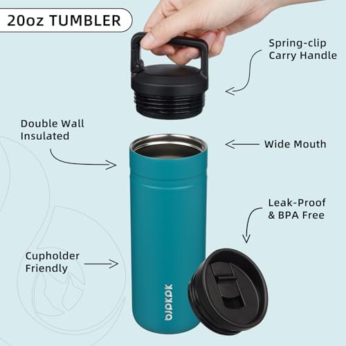 BJPKPK 20 oz Insulated Travel Water Bottle, Coffee Tumbler Stainless Steel - Image 3