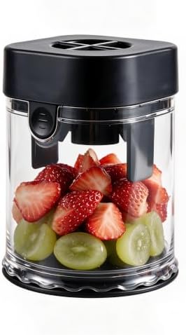 Grape Cutter for Toddlers 1-3 & Baby, Strawberry Slicer, Black by Kesttenn