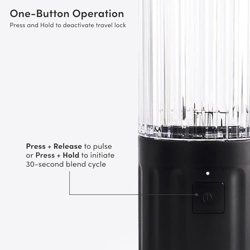 Beast GO Cordless, Premium Portable Blender for Shakes & Smoothies, 22oz Blending Vessel, Blends Ice & Frozen Fruit, Rechargeable USB-C Battery, Drinking Lid and Straw System (Carbon Black) - Image 4