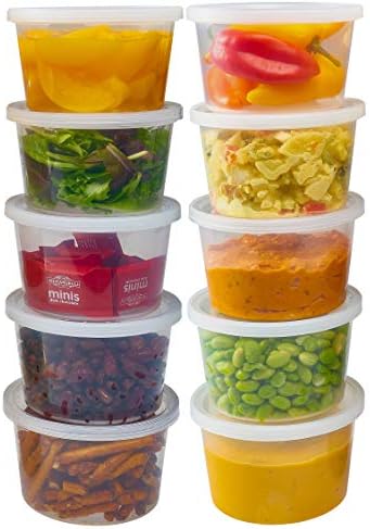 Deli Containers with Lids Leakproof - 40 Pack BPA-Free Plastic Microwaveable Clear Food Storage Container Premium Heavy-Duty Quality, Freezer & Dishwasher Safe (16 oz.)