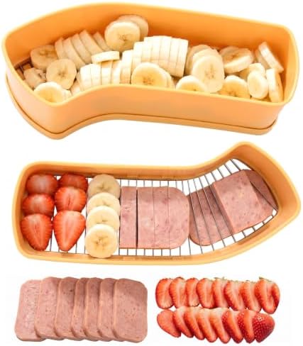 Extra Large One Press Banana Cutter, Multi Fruit & Egg Slicer