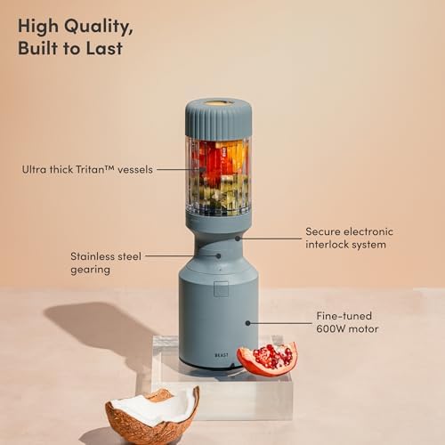 Beast Mini Blender, Countertop Kitchen Blender, Mist, 600W - Image 3