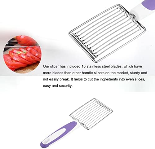 ASHATA Luncheon Meat Cutter, Stainless Steel Slicer with Handle for Egg, Ham, Cheese, Potato, Fruit, Tomato - Image 3