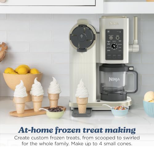 Ninja Creami Scoop&Swirl Ice Cream Maker Amazon Exclusive Bone & Champagne - Image 2