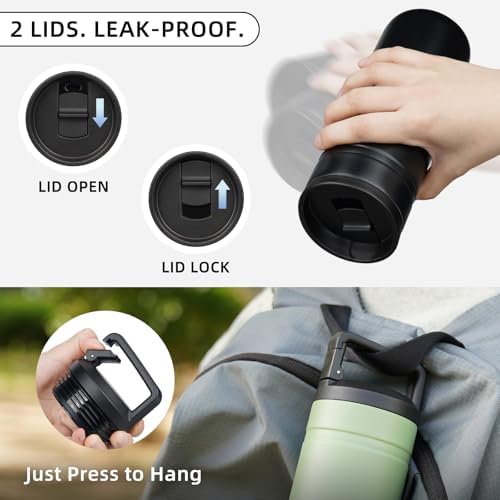 BJPKPK 20 oz Insulated Travel Water Bottle, Coffee Tumbler Stainless Steel - Image 6