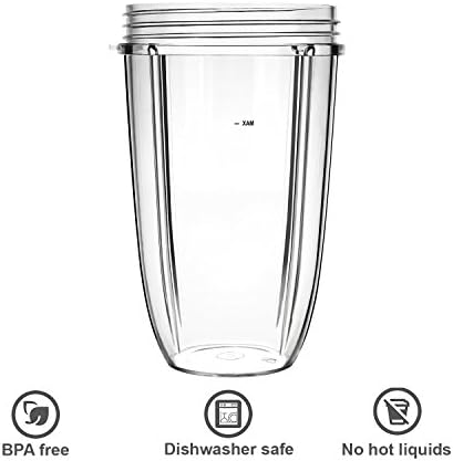 Replacement Cups for Nutribullet Replacement Parts 24oz Blender Cups - Image 2