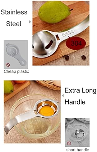Egg Separator Egg Yolk White Separator Stainless Steel Egg White Yolk Sifting Filter Egg Divider Kitchen Tool for Baking/Cooking - Image 5