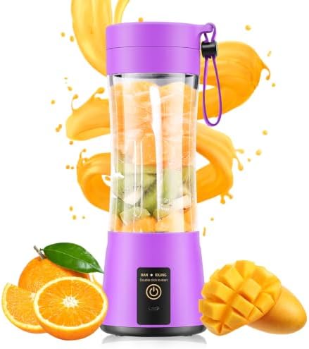 Portable Blender Personal Size Blender Make Smoothies, 12oz Mini Travel Cup by gardreg
