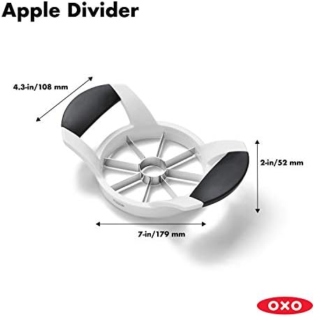 Good Grips Stainless Steel Pineapple Corer & Slicer,Silver/Black & Good Grips Apple Slicer, Corer and Divider,White