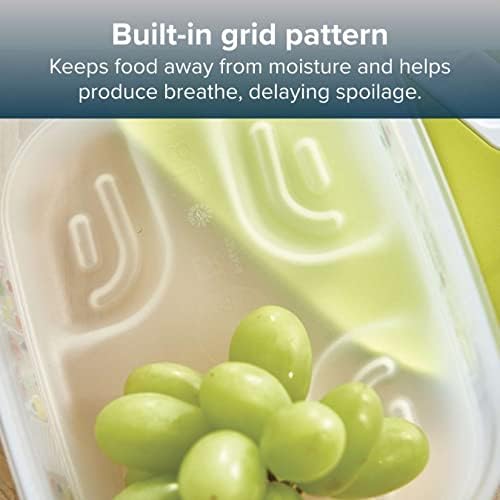 FridgeSmart Food Storage Container - Small Deep Tub 1.8L - Keeps Food Fresher For Longer - Secure Seal - Stackable for Easy Organisation - BPA Free Plastic - Tubs with Lid
