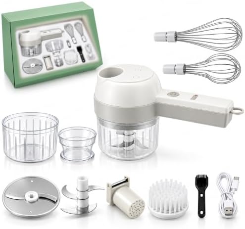 Fine Dice Veggie Chopper, Rechargeable Electric Food Chopper (White, Gen 2) by Unknown