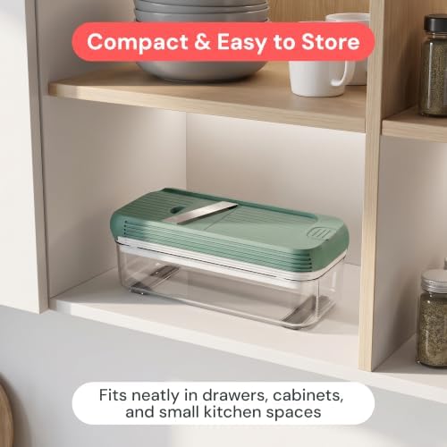 Essential Vegetable Chopper & Mandoline Slicer 8-in-1 Kitchen Tool