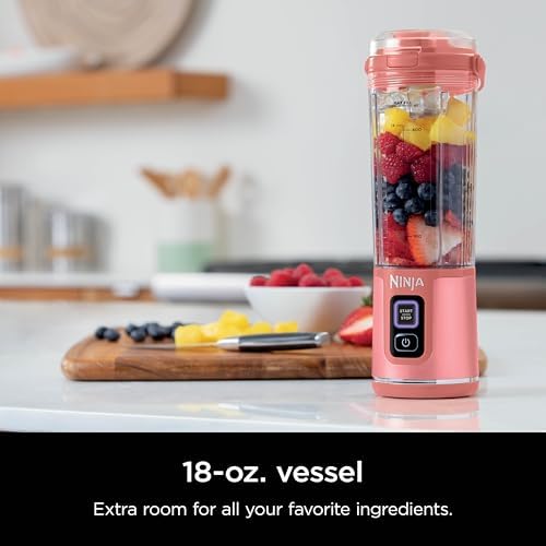 Ninja Blast Portable Blender, Cordless,18oz Vessel, Red Clay, BC151RY - Image 3