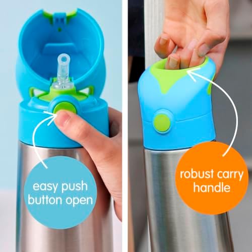 Insulated Water Bottle for Kids, 12 oz Toddler Water Bottle