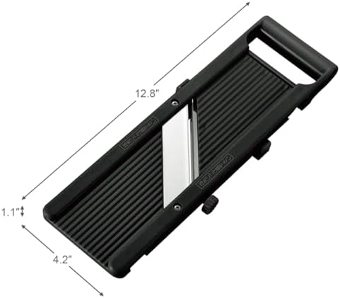TIKUSAN SAMURAI Slicer Japanese Mandoline Vegetable Slicer Made in Japan Adjustable Slice Thickness Stainless Steel Blade (Normal) - Image 6