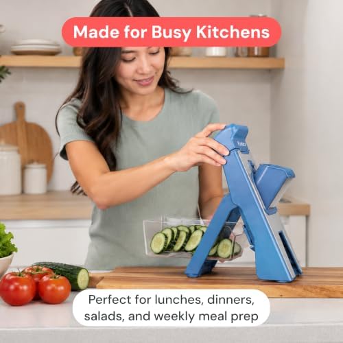 Fullstar Safer Mandoline Slicer for Kitchen Adjustable Veggie & Food Slicer - Image 4